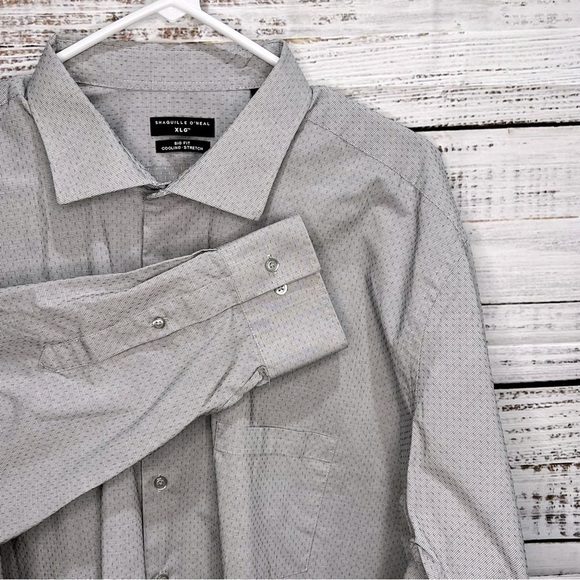 Shaquille O’Neal‎ Big Fit Cooling Dress Shirt | 19/34/35 stretch dress shirt - Picture 1 of 6